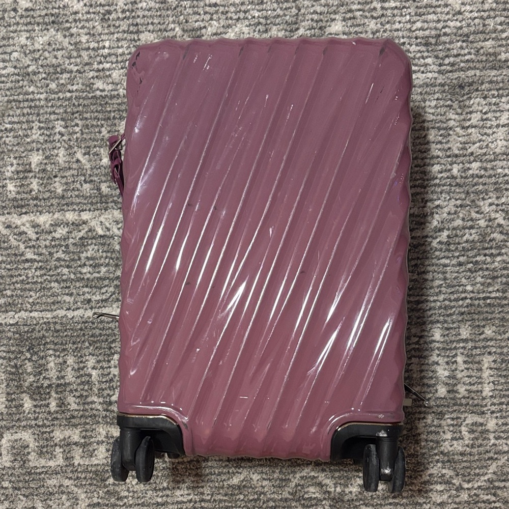 Tumi Purple Hard Shell Carry-on Suitcase